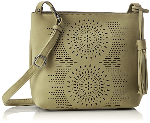 Tom Tailor Denim Nina Mujer Bolsos bandolera Verde (Khaki) 9x23x28 cm (B x H x T)