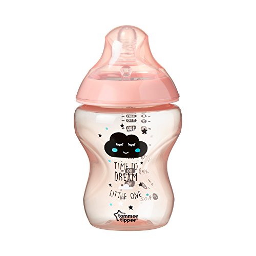 Tommee Tippee Biberones Closer to Nature, 260 ml, 6 unidades, rosa