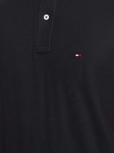 Tommy Hilfiger Core Hilfiger Regular Polo, Negro (Flag Black 060), Small para Hombre