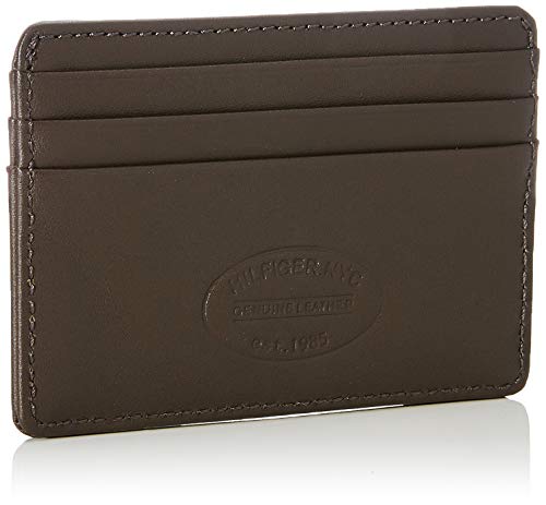 Tommy Hilfiger Eton CC Holder, Cartera Hombre^Mujer, Brown, OS