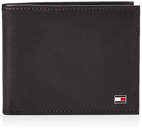 Tommy Hilfiger Eton Mini CC Wallet, Cartera para Hombre, Black, única