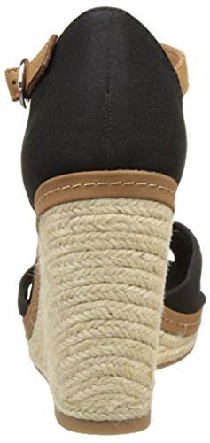 Tommy Hilfiger Iconic Elena Sandal, Alpargatas de Cuña para Mujer, Negro (Black 990), 41 EU