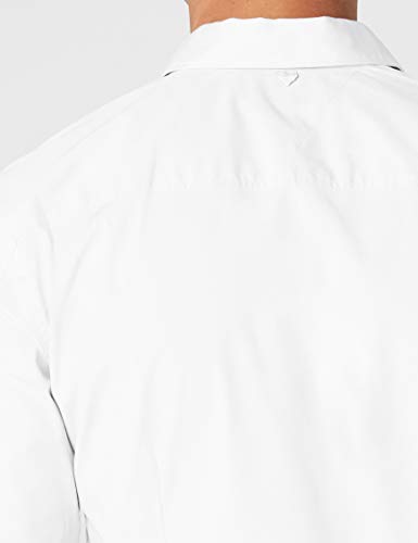 Tommy Hilfiger Original Stretch Shirt Camisa, Blanco (Classic White), M para Hombre