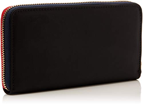 Tommy Hilfiger Poppy Lrg Za Wallet, Cartera para Mujer, Negro (Black)