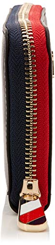 Tommy Hilfiger Poppy Lrg Za Wallet, Cartera para Mujer, Negro (Black)