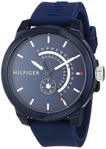 Tommy Hilfiger Reloj Analógico para Hombre de Cuarzo con Correa en Silicona 1791482