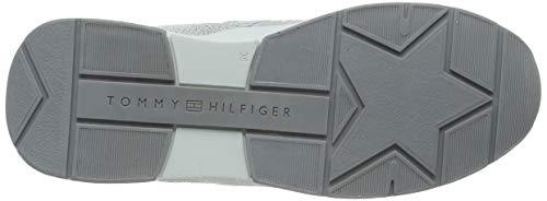 Tommy Hilfiger Sporty Chunky Glitter Sneaker, Zapatillas para Mujer, Rojo (RWB 0kp), 38 EU