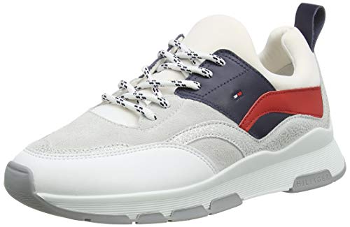 Tommy Hilfiger Sporty Chunky Glitter Sneaker, Zapatillas para Mujer, Rojo (RWB 0kp), 38 EU