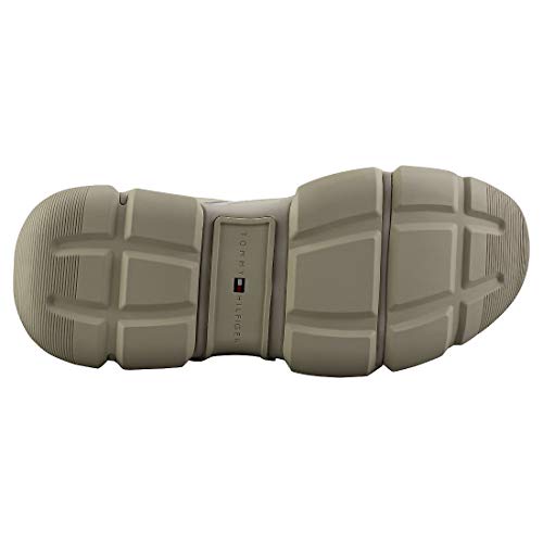 Tommy Hilfiger Wmn Chunky Mixed Textile Trainer, Zapatillas para Mujer, Blanco (White 100), 40 EU