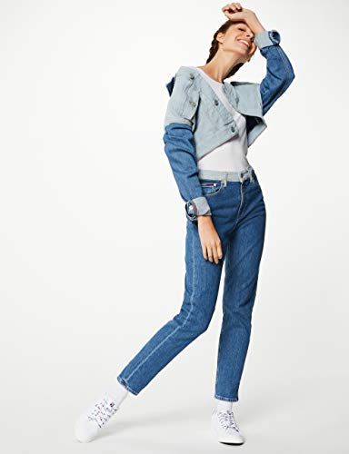 Tommy Jeans Mujer Izzy High Rise Slim Ankle Slim Jeans, Azul (TJ DENIM COLORBLOCK 1A4), W28/L30