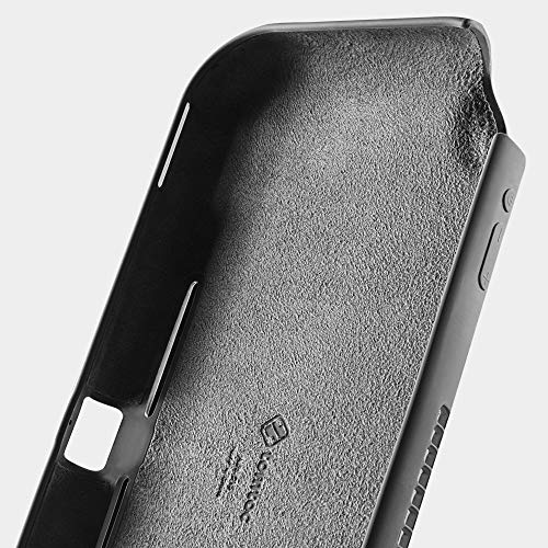 tomtoc Funda Silicona Líquida para Nintendo Switch Lite, Carcasa Silicona con【2 Pantalla Protectores】de Vidrio Templado, Case Anti-Choque/Rasguño, Cubierta para Switch Lite 2019, Gris