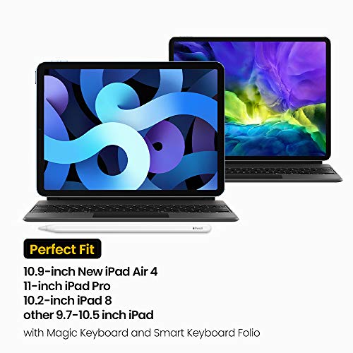 tomtoc Portafolio Organizado para 11" iPad Pro/10,2 New iPad 2019/10,5 iPad Air/10,5 iPad Pro, Padfolio de Negocios con Compartimiento para Tableta y Elásticos para iPad Lápiz, Cable, A5 Nota, Gris