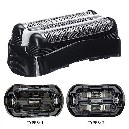 Tongdejing reemplazo hoja cabeza, cabeza de aluminio afeitadora parte para Braun Shaver Razor Series 3 Wet Dry 3040 3080 S3