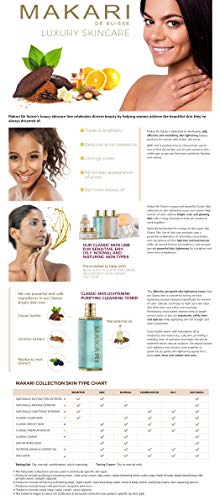 Tónico purificador purificador purificante para la piel Makari 4.75 fl.oz - Tónico para aclarar - Imprimación diaria para las marcas oscuras, cicatrices del acné, poros obstruidos y exceso de aceite