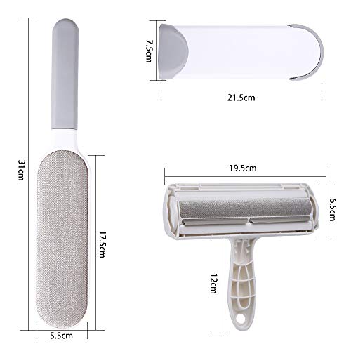 Tonsooze Quitapelos y Rodillos para Mascotas, Quitapelos para Mascotas Cepillo de Limpieza Quita Pelos Gato Y Perro para Limpiar la Ropa Alfombras de Sofá Muebles Coche (2pack)