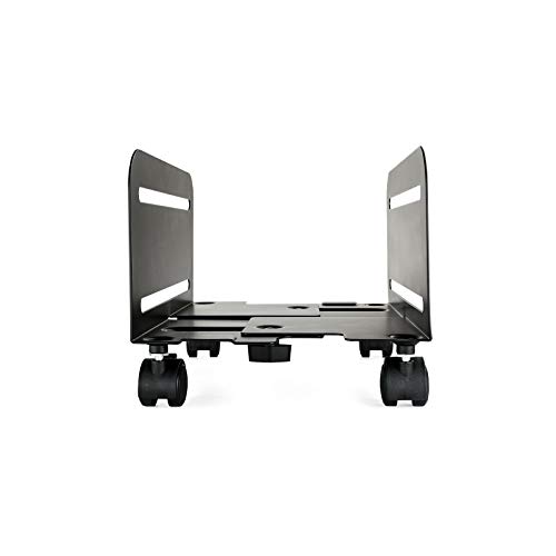 TOOQ Soporte para CPU DE Suelo con Ruedas UMCS0004-B Negro