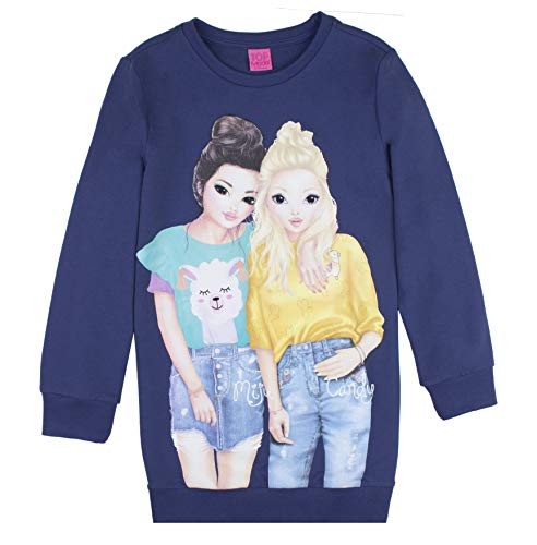 Top Model Niña Sudadera, Sweat, Azul, Talla 140, 10 años