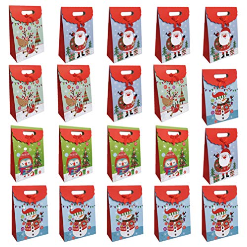 TOPBATHY 20 Piezas Bolsa Papel Dibujos Animados Galletas Dulces golosinas Bolsas Bolsas de Regalo para Ceremonia de Boda de cumpleaños