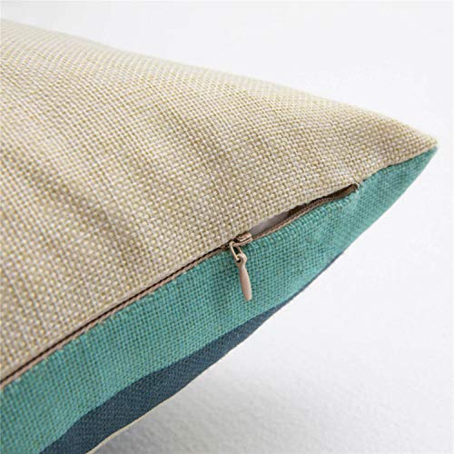 Topfinel Fundas Cojines Sofá Cama Hogar Algodón Lino Decorativa Almohadas Fundas para Sala de Estar Coche Jardín Juego de 5, 45x45cm