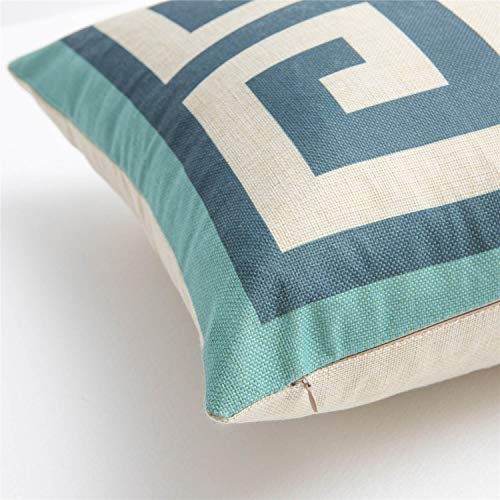 Topfinel Fundas Cojines Sofá Cama Hogar Algodón Lino Decorativa Almohadas Fundas para Sala de Estar Coche Jardín Juego de 5, 45x45cm