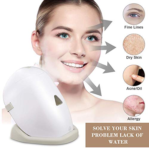 TOPQSC Vaporizador Facial Sauna Facial Vaporizador Spray Spa Vapor Térmico Nano Spray Lonic Humidifier for Face Care Piel Hidratante Limpieza Profunda de Destapar Poros Facial Mist Sprayer Steamer