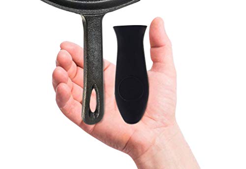 Tortillada – 26cm Plancha/Sartén de Hierro Fundido sazonado para Crepes + Soporte para Mango Caliente + E-Book con 50 Recetas con Tortillas