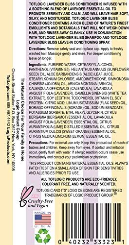 TotLogic Acondicionador – 8 oz, sin ftalatos, sin parabenos Bliss de lavanda Talla:8 Ounce