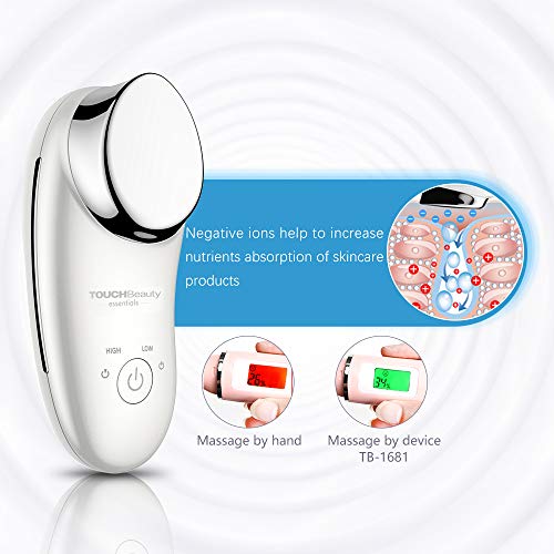 TOUCHBeauty Sonic Facial Massage Device, Ionic Infusion Facial Vibration Deep Cleansing SPA Beauty Instrument AG-1681