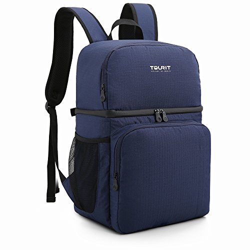 TOURIT - Mochila Nevera Isotermica Mochila Térmica, Mochila Portatil Almuerzo de Doble Capa, Ligera, Impermeable, para Hombres, Mujeres, Trabajo, Picnic, Camping, Senderismo 28 L