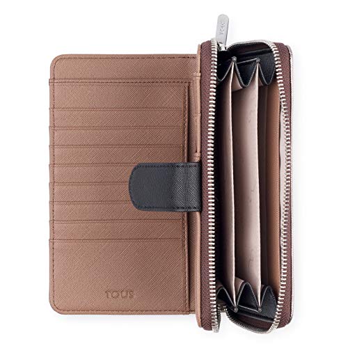 Tous Dubai Saf, Cartera para Mujer, Multicolor (Bronce Topo 695930009), 18x11x2.5 cm (W x H x L)