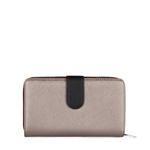 Tous Dubai Saf, Cartera para Mujer, Multicolor (Bronce Topo 695930009), 18x11x2.5 cm (W x H x L)