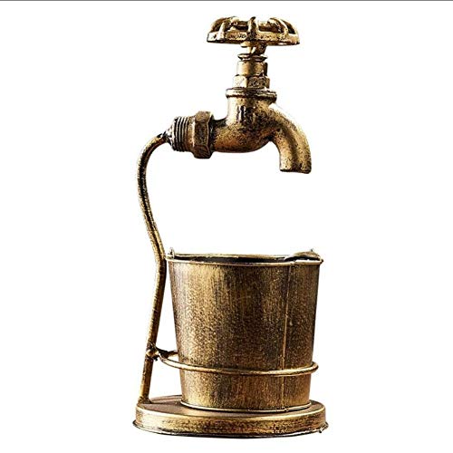 ToyHero® - Cenicero de Hierro Forjado, diseño Retro, multifunción, para Uso en Interiores y oficinas, Bares, Exteriores, Patios, Bronce