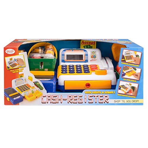 Toyrific Caja registradora Play con escáner y Compra de Juguetes, a Partir de 3 años