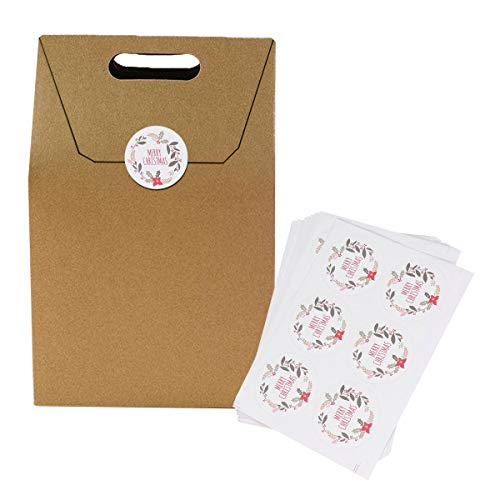 Toyvian Navidad autoadhesiva Etiqueta de Dibujos Animados para Hornear Embalaje Etiqueta Envoltura Pegatinas decoración Sellado Paster para Envoltura de Regalo Envoltura 60 unids