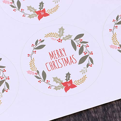 Toyvian Navidad autoadhesiva Etiqueta de Dibujos Animados para Hornear Embalaje Etiqueta Envoltura Pegatinas decoración Sellado Paster para Envoltura de Regalo Envoltura 60 unids