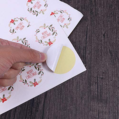 Toyvian Navidad autoadhesiva Etiqueta de Dibujos Animados para Hornear Embalaje Etiqueta Envoltura Pegatinas decoración Sellado Paster para Envoltura de Regalo Envoltura 60 unids