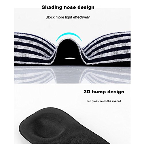 TRDyj Máscara de Ojos para Dormir Máscara para Dormir Correa Ajustable Copa contorneada 3D Buenas Noches Sombra de Ojos para Hombres de Mujeres, Confort Suave con los Ojos vendados Ideal para Viajes,