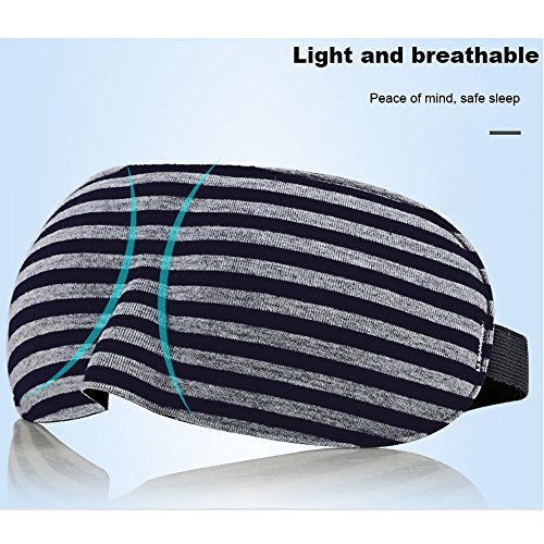 TRDyj Máscara de Ojos para Dormir Máscara para Dormir Correa Ajustable Copa contorneada 3D Buenas Noches Sombra de Ojos para Hombres de Mujeres, Confort Suave con los Ojos vendados Ideal para Viajes,
