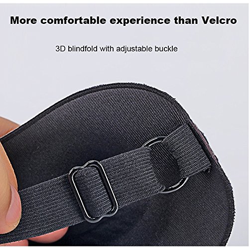 TRDyj Máscara de Ojos para Dormir Máscara para Dormir Correa Ajustable Copa contorneada 3D Buenas Noches Sombra de Ojos para Hombres de Mujeres, Confort Suave con los Ojos vendados Ideal para Viajes,
