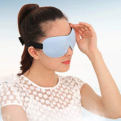 TRDyj Máscara ocular Máscara para dormir ajustable con 3D Estéreo de rebote lento Protección ocular Hombres y mujeres respirables Sombra suave y cómoda máscara para los ojos es muy adecuada para viaje
