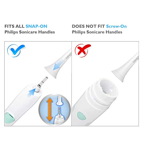 TriLink Cabezales compatible con Cepillo Eléctrico Philips Sonicare【Alta Densidad sin Metales Técnica】Recambios para DiamondClean, HealthyWhite,FlexCare,EasyClean,Control Antiplaca,Salud de Encía