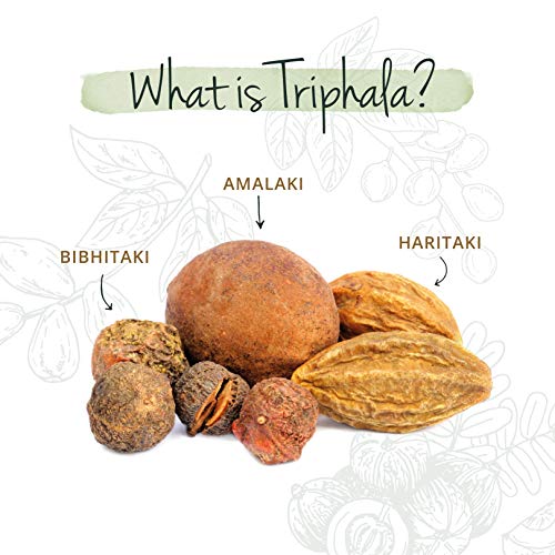 Triphala BIO Vegavero® | 1300 mg | Original de la India | Suplemento Ayurveda | Sin Aditivos | Digestión + Salud Intestinal | Apto Para Veganos | Orgánico | TCM | 180 Cápsulas