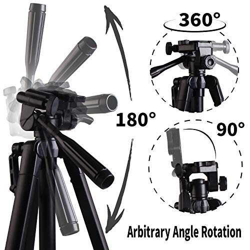 Trípode Móvil by CCRoom,Trípode para Cámara 127cm Trípode de Aluminio con Soporte de Teléfono Obturador Remoto Bluetooth
