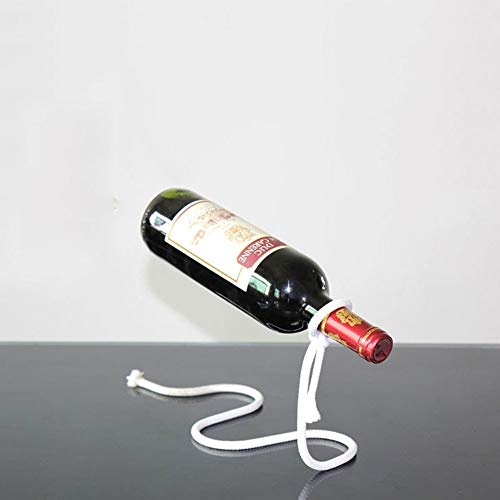 Tritow Cuerda de Metal de Hierro Creativo Estante de Vino Decoración de la Sala de Estar Cadena Titular de Vino Bar en casa Hotel Restaurante Adornos Cuerda mágica Estante de Vino