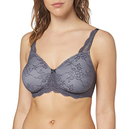 Triumph Contouring Sensation W01 Sujetador Reductor, Gris, 90D (Talla del Fabricante: 75D) para Mujer