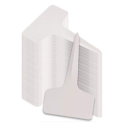 TRIXES 100 Etiquetas para Plantas en Forma de T - 6 x 10 cm - para Jardinería - para Etiquetado y Visualización de Semillas para Jardín - Etiquetas Plantas