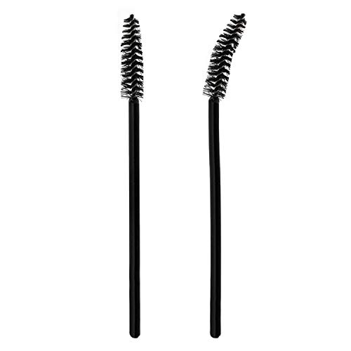 TRIXES Pinceles para pestañas 100 PIEZAS- Pinceles de maquillaje desechables Varillas de rímel - levantamiento de pestañas para pestañas más rellenas para usar con aceite de ricino