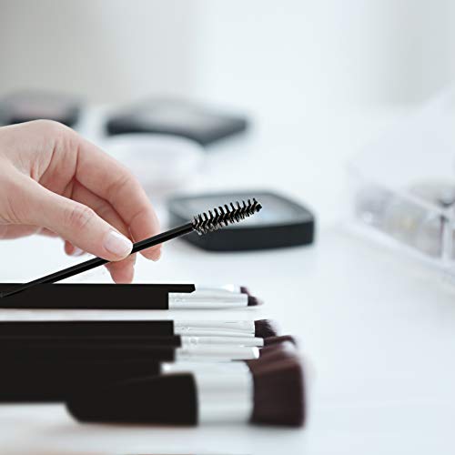 TRIXES Pinceles para pestañas 100 PIEZAS- Pinceles de maquillaje desechables Varillas de rímel - levantamiento de pestañas para pestañas más rellenas para usar con aceite de ricino