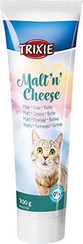 TRIXIE Anti Bolas Pelo, Malta y Queso, 100 g, Gato