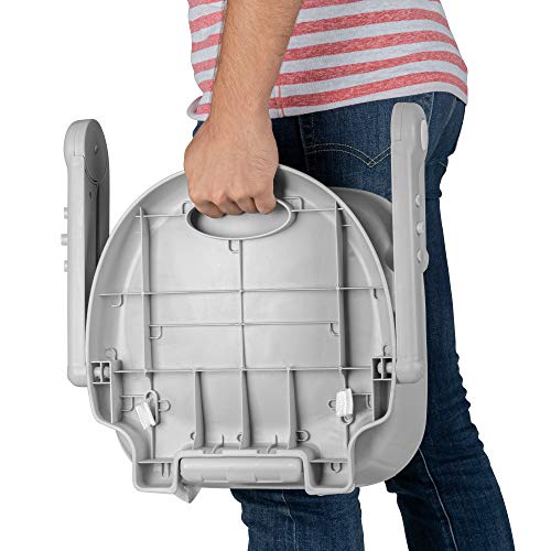 Trona Para Bebe Convertible en Alzador Y En Silla- 3 en 1- Trona Plegable Spoon MS 2080 Gris